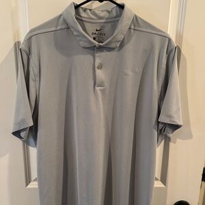 Nike Men's Light Gray Dri-FIT Polo Shirt